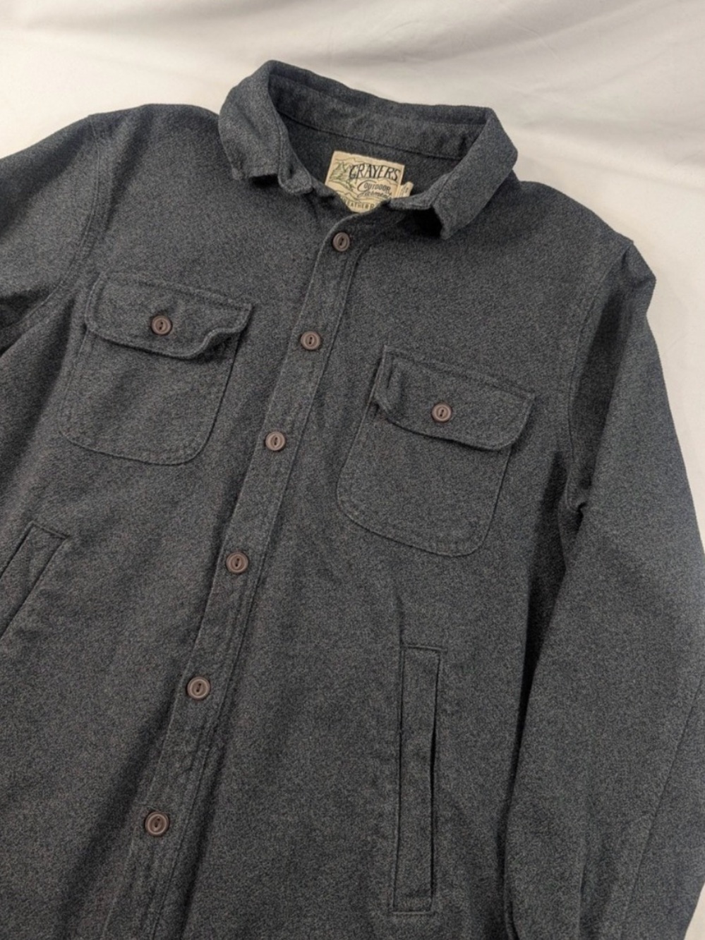 Grayers Men's Dark Charcoal Lightweight Shirt Jacket